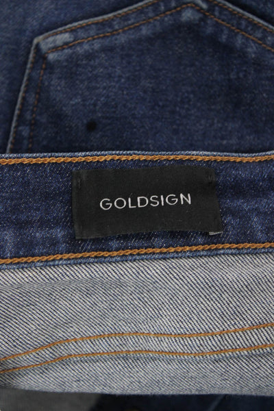Goldsign Unisex Ankle Skinny Jeans Dark Blue Mid Rise Inseam 28 Size 26