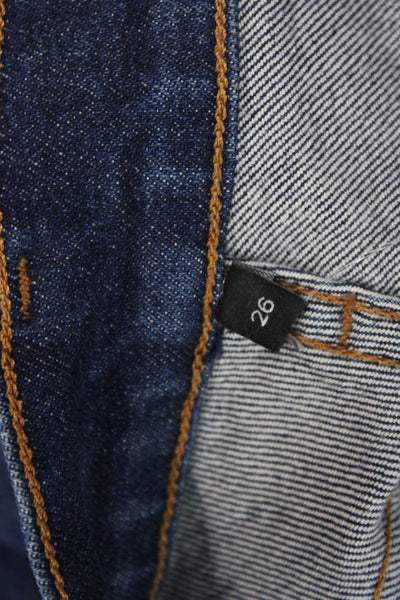 Goldsign Unisex Ankle Skinny Jeans Dark Blue Mid Rise Inseam 28 Size 26