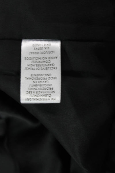 Kay Unger Women Sheath Dress Black Short Sleeve Herringbone Mid Calf Size 2