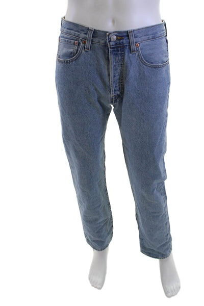 Levi's Mens Straight Blue Jeans 100% Cotton Button Fly Size 31