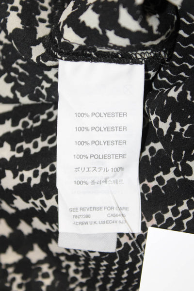 J Crew Women Tunic Sleeveless Black Round Neck Polyester Size XS