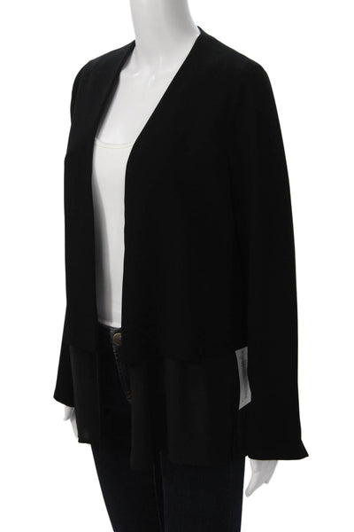 Bailey 44 Women Black Solid Polyester Long Sleeve Blazer Size S