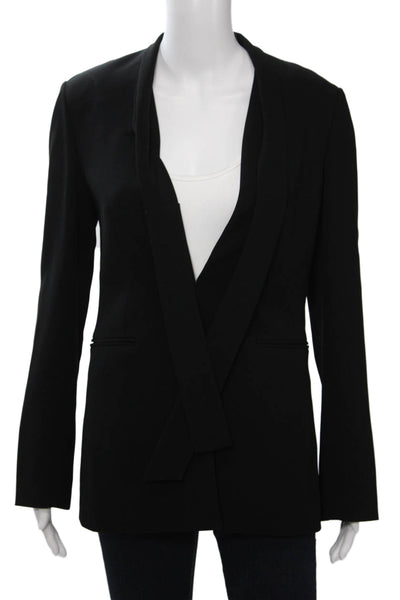 Theory Womens Black Long Sleeve Blazer Classic Size 2