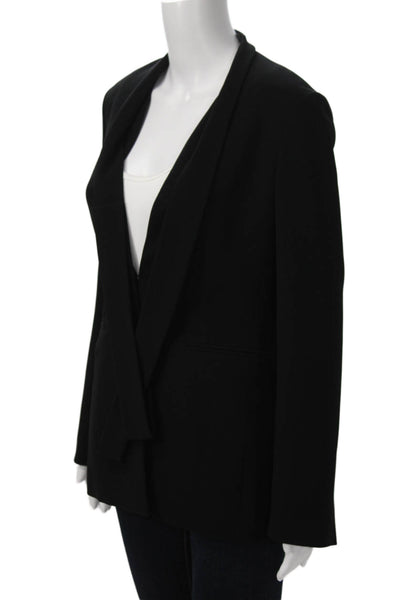 Theory Womens Black Long Sleeve Blazer Classic Size 2