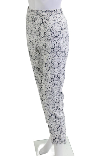 Elliott Lauren Women Cropped Ankle Paisley Pants Black Size 12
