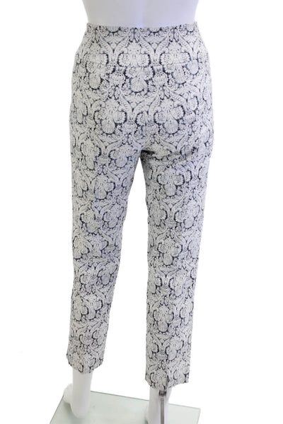 Elliott Lauren Women Cropped Ankle Paisley Pants Black Size 12