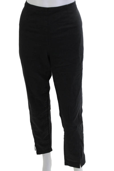 Nic + Zoe Women Cropped Ankle Black Pants Size 10