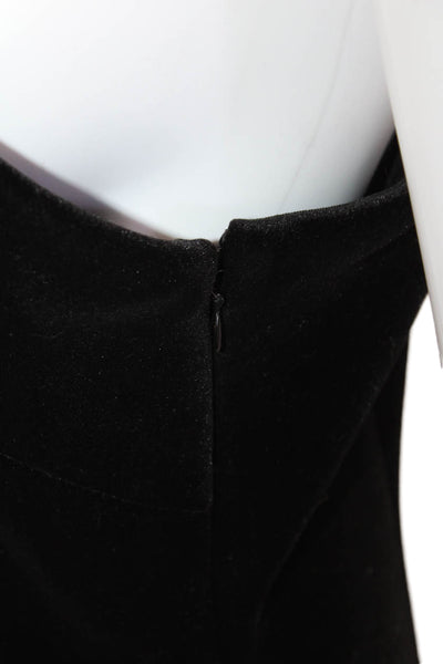 Eliza J Women Maxi Dress Black Sleeveless Zip Long Classic Size 12