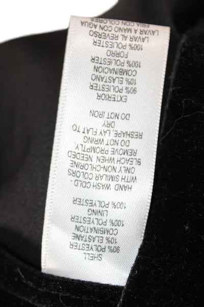 Eliza J Women Maxi Dress Black Sleeveless Zip Long Classic Size 12