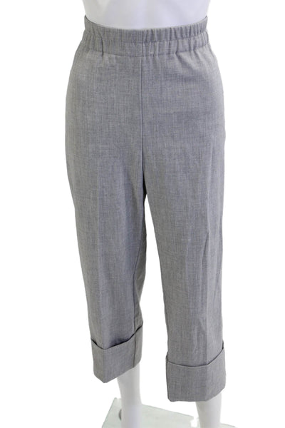 Zara Women Gray Ankle Cropped Dress Pants Size M