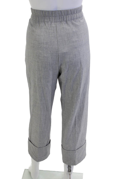 Zara Women Gray Ankle Cropped Dress Pants Size M