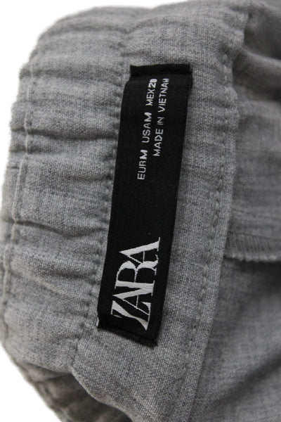Zara Women Gray Ankle Cropped Dress Pants Size M