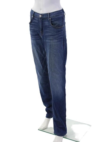 7 For All Mankind Unisex Dark Blue Boyfriend Jeans High Rise Inseam 32 Size 32