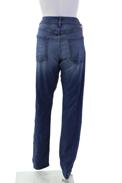 7 For All Mankind Unisex Dark Blue Boyfriend Jeans High Rise Inseam 32 Size 32