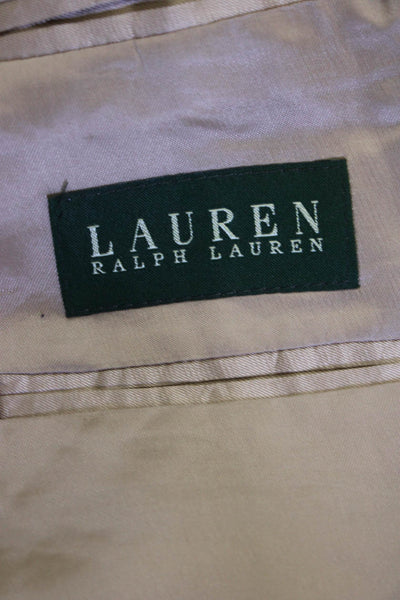 Lauren Ralph Lauren Mens Gray Wool Suit Jacket Collared Button Classic Size 44