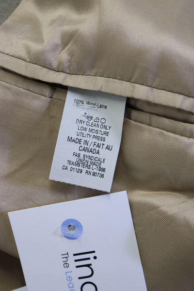 Lauren Ralph Lauren Mens Gray Wool Suit Jacket Collared Button Classic Size 44
