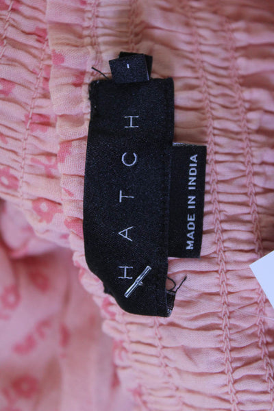 Hatch Women Maternity Floral Cotton Sundress Square Neck Knee Size 1