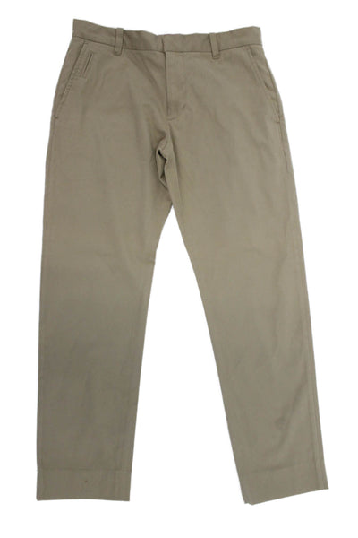 Vince Mens Chino Khakis Beige Button Classic Size 30