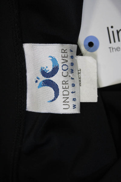 Undercover Womens Silk Black Tunic Crew Neck 3/4 Sleeve Size XL