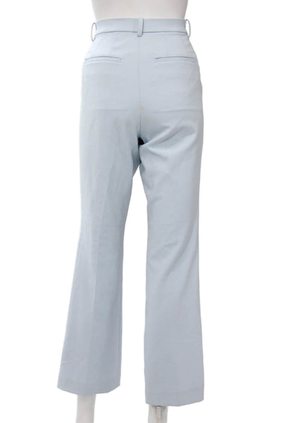 Uniqlo Womens Light Blue Dress Pants Buckle Polyester Rayon Spandex Size 10