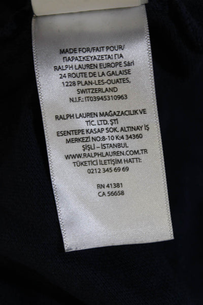 Polo Ralph Lauren Mens Short Sleeve Polo Dark Blue Cotton Big & Tall Size XL