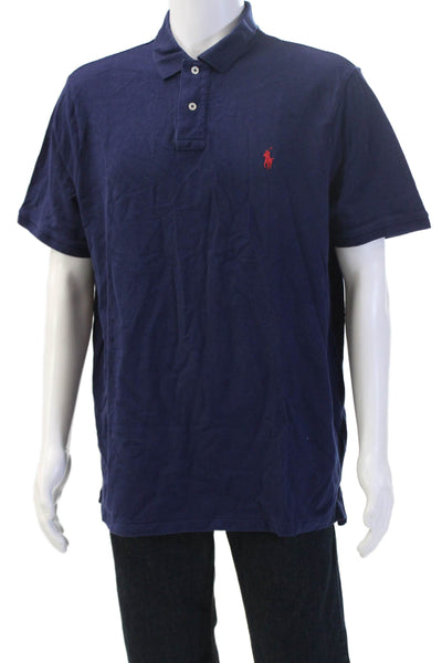 Polo Ralph Lauren Mens Dark Blue Short Sleeve Polo Big & Tall Size XL