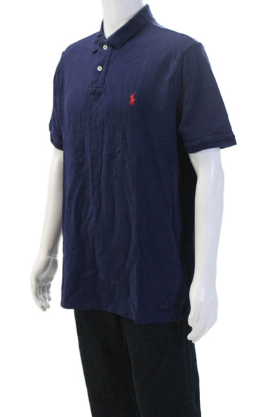Polo Ralph Lauren Mens Dark Blue Short Sleeve Polo Big & Tall Size XL