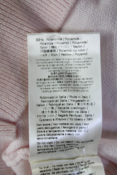 Fendi Mens Light Blue Crew Neck Pullover Sweater Cotton Blend Size L