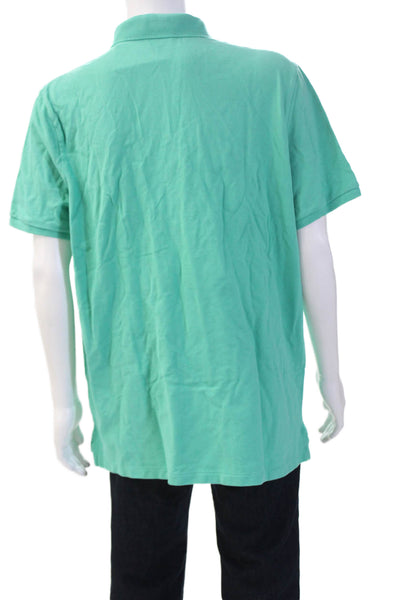 Polo Ralph Lauren Mens Green Cotton Short Sleeve Polo Size XL