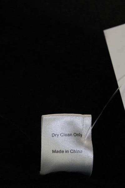 Soyer Women Black 100% Cashmere Sleeveless Mock Neck Pullover Sweater Size XS