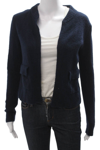 Banana Republic Womens Cardigan Dark Blue Merino Wool Long Sleeve Size S