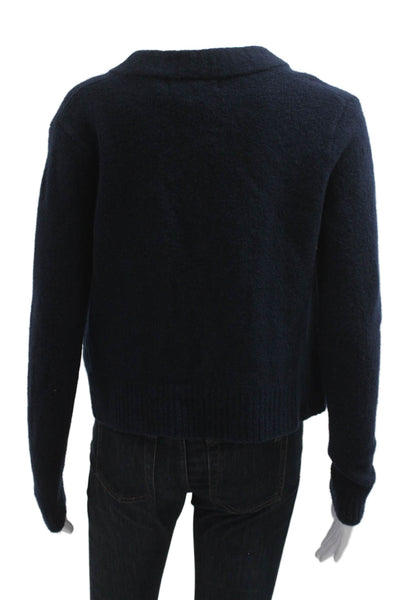 Banana Republic Womens Cardigan Dark Blue Merino Wool Long Sleeve Size S