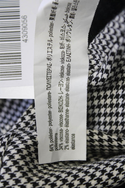 Zara Womens A-Line Flare Herringbone Long Skirt Black Size L