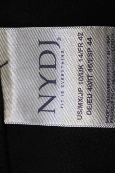 NYDJ Women A-Line Midi Skirt Black Size 10