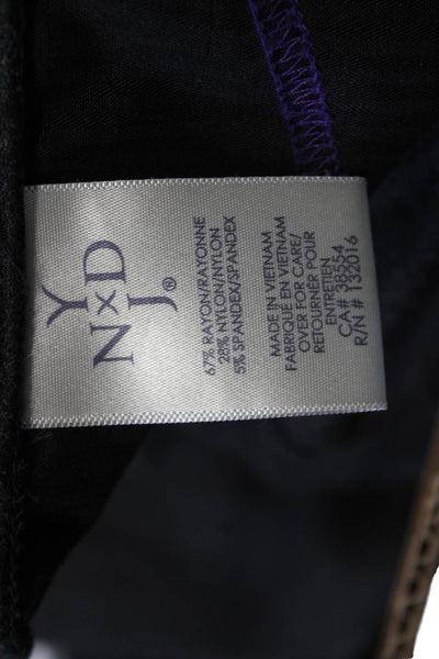 NYDJ Women Straight Pencil Skirt Dark Gray Knee Length Size M