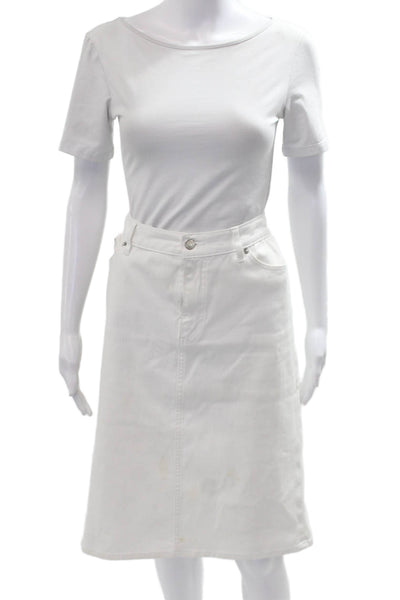 Lauren Ralph Lauren Women A-Line Skirt White Size 12