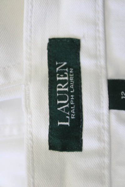 Lauren Ralph Lauren Women A-Line Skirt White Size 12