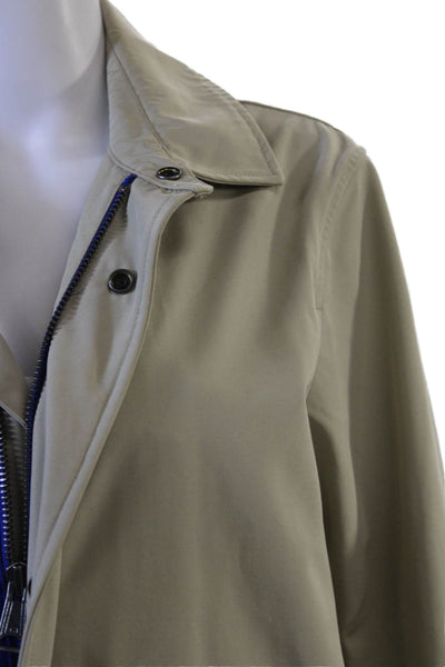 Tommy Hilfiger Unisex Overcoat Raincoat Beige Collared Long Sleeve Size M