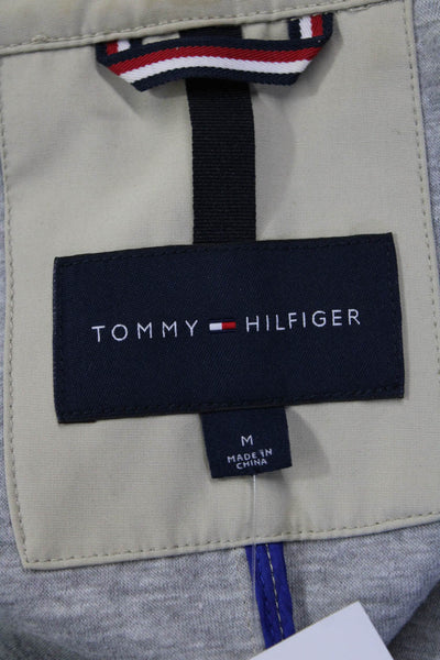 Tommy Hilfiger Unisex Overcoat Raincoat Beige Collared Long Sleeve Size M