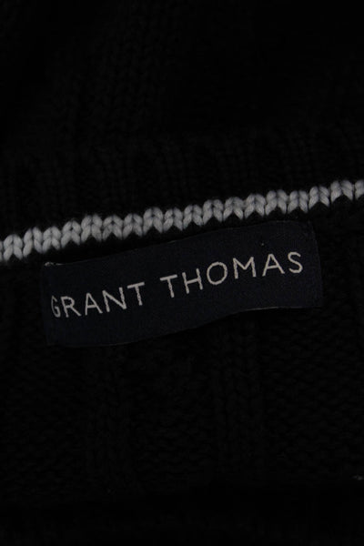 Grant Thomas Women Pullover Dark Blue Supima Cotton Long Sleeve Size L