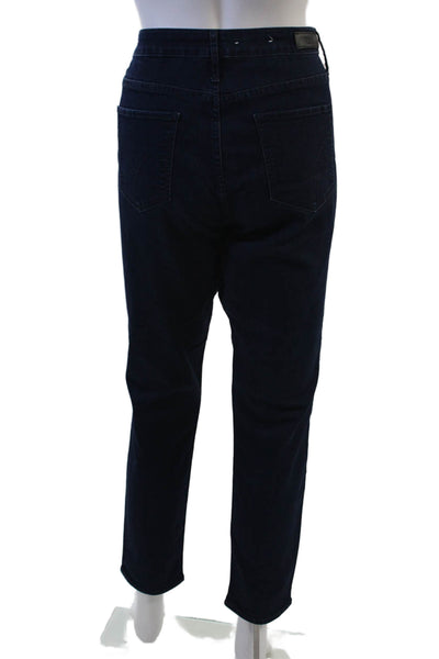 Calvin Klein Jeans Women Straight Mid Rise Dark Blue Jeans Size 31