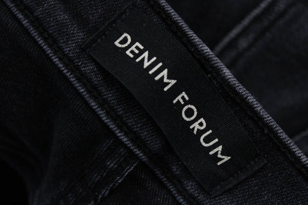 Denim Forum Women Cropped Skinny Dark Gray High Rise Jeans Size 26