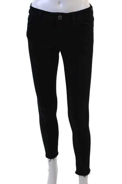 DL1961 Womens Ankle Skinny Black Jeans Size 25