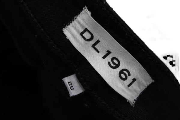 DL1961 Womens Ankle Skinny Black Jeans Size 25