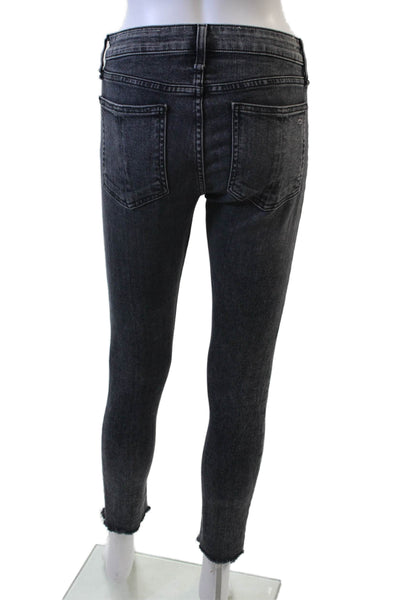 Rag & Bone Womens Black Ankle Cropped Skinny Jeans Size 26