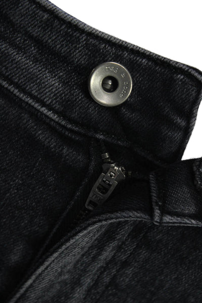 Rag & Bone Womens Black Ankle Cropped Skinny Jeans Size 26