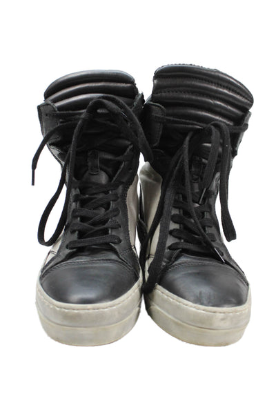 Kurt Geiger London Womens Lace Up Lined High Top Sneakers Black Size 7
