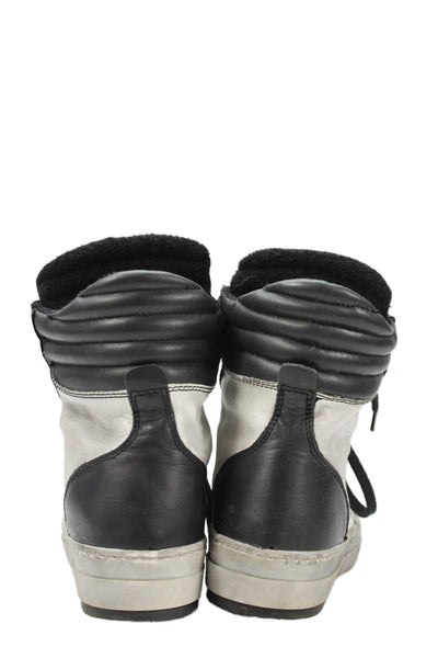 Kurt Geiger London Womens Lace Up Lined High Top Sneakers Black Size 7