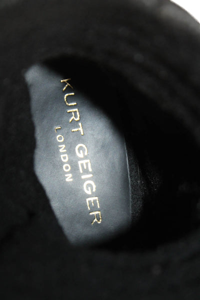 Kurt Geiger London Womens Lace Up Lined High Top Sneakers Black Size 7