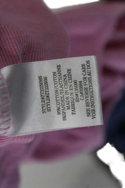 Z Supply Womens Basic Sleeveless High Neck Tank Pink 50% Pima Modal Size M
